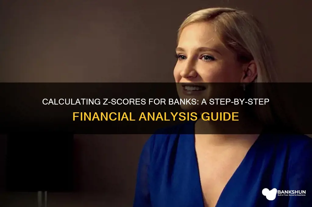 how to calculate z score for banks