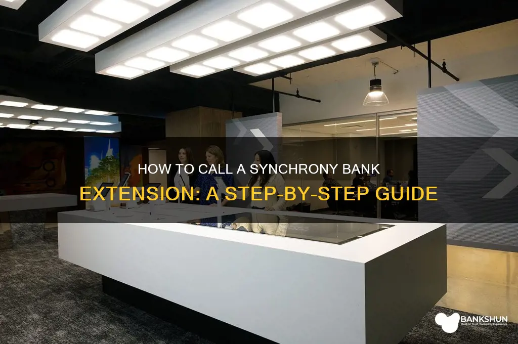 how to call a synchrony bank extension