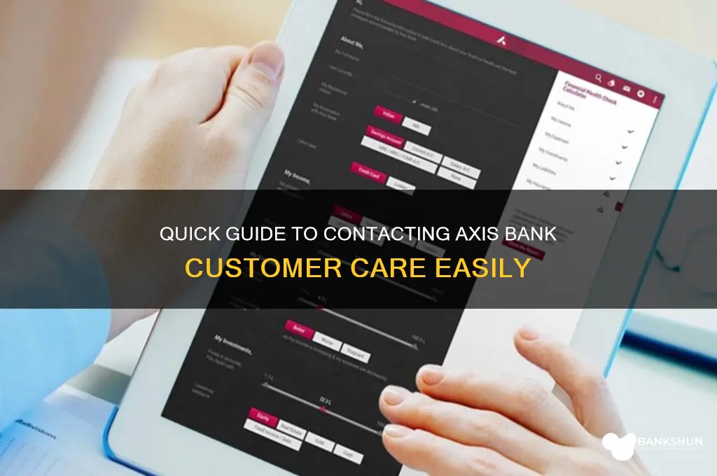 how to call axis bank customer care