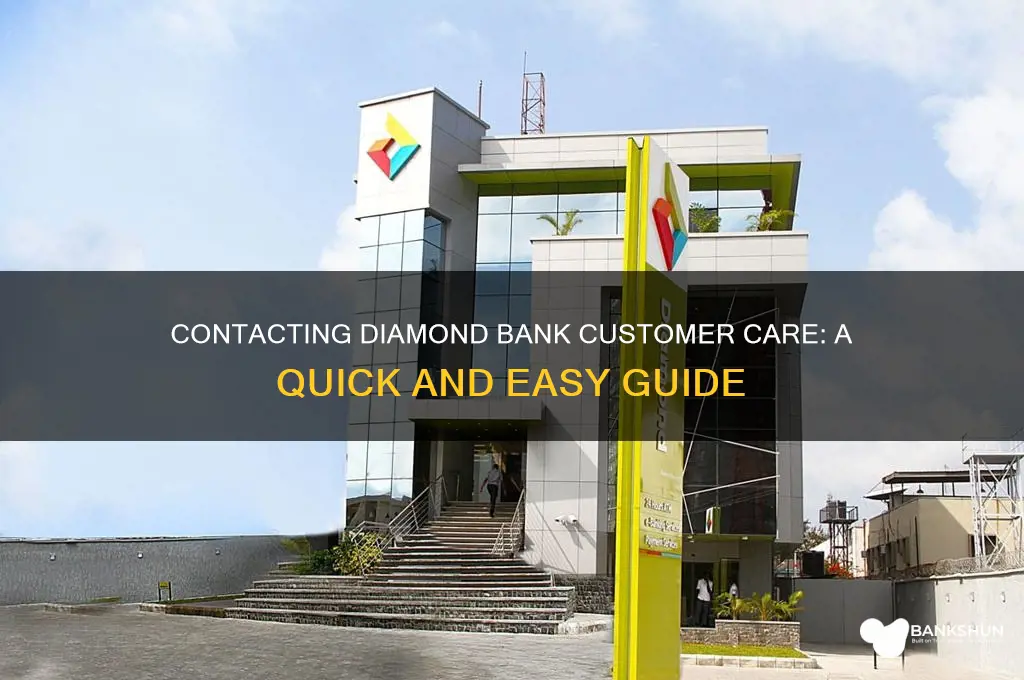how to call diamond bank customer care