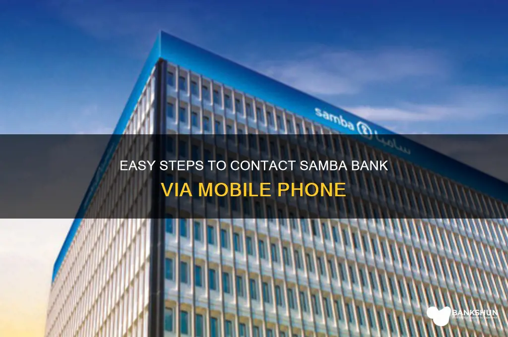 how to call samba bank from mobile