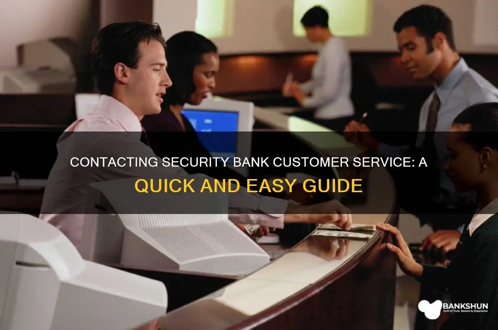 how to call security bank customer service