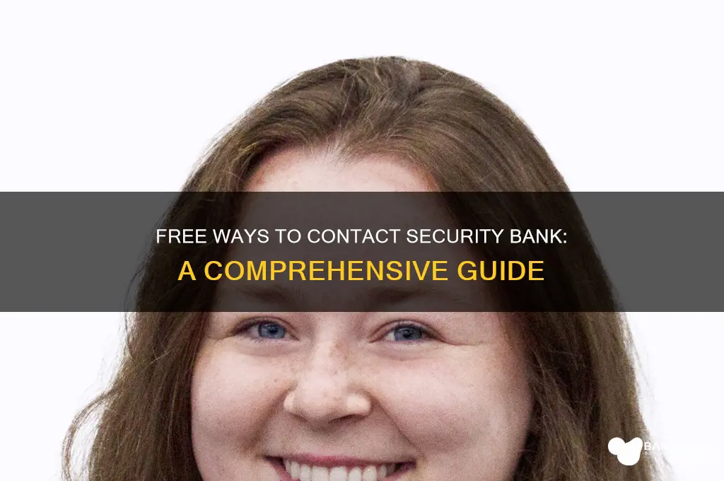 how to call security bank for free