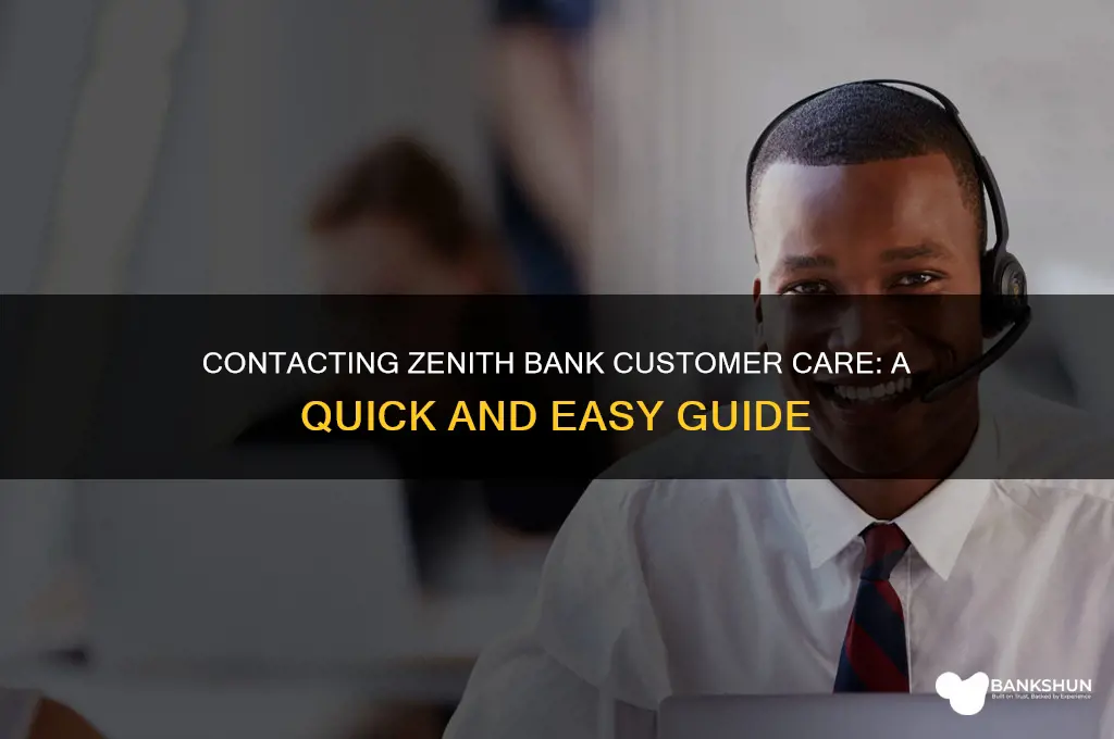 how to call zenith bank customer care