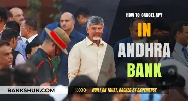 Cancel APY in Andhra Bank: A Step-by-Step Guide to Deactivation