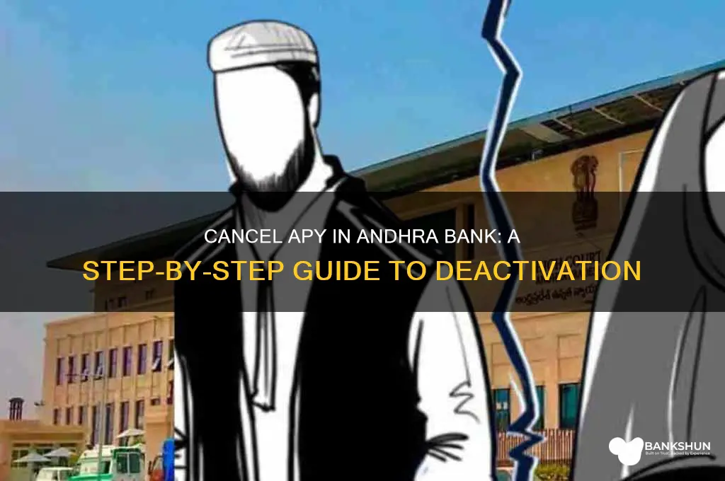 how to cancel apy in andhra bank
