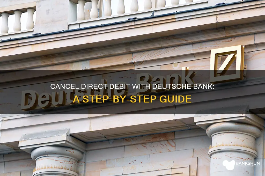 how to cancel direct debit deutsche bank