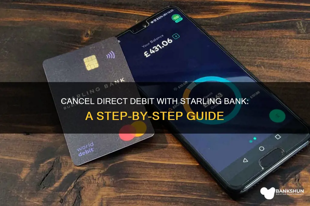 how to cancel direct debit starling bank