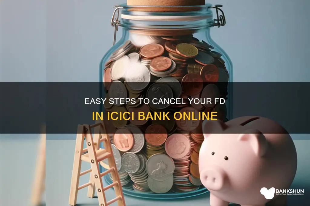 how to cancel fd in icici bank
