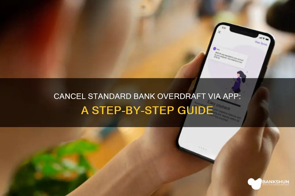 how to cancel overdraft standard bank app