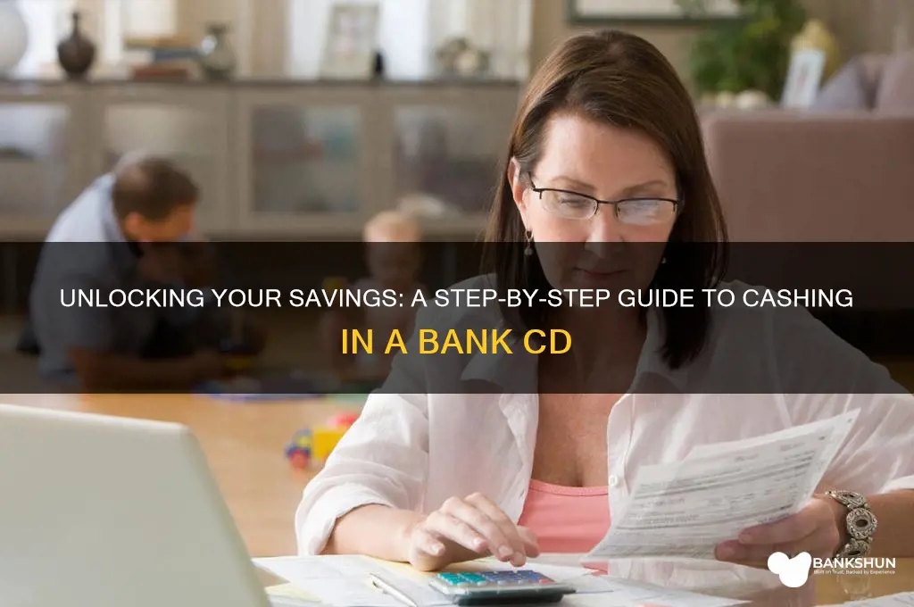 how to cash in a bank cd