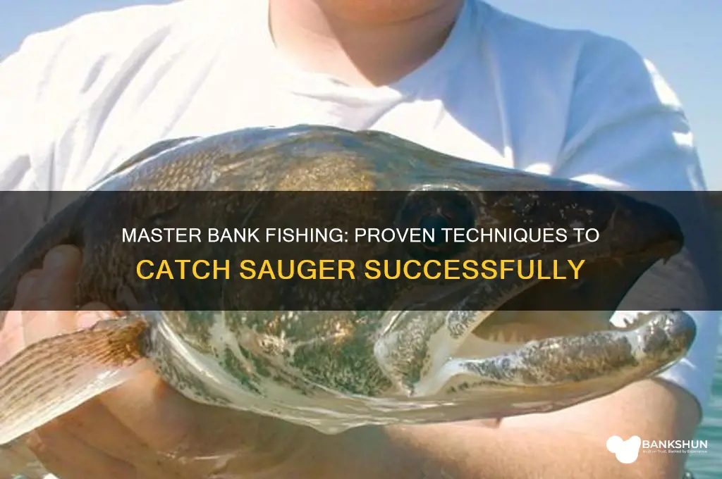 how to catch sauger from the bank