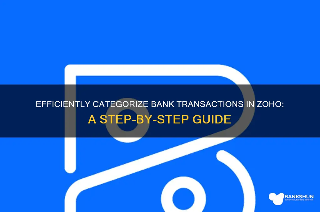 how to categorize bank transactions in zoho