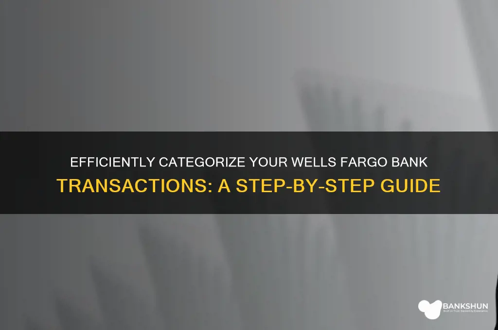 how to categorize bank transactions wells fargo