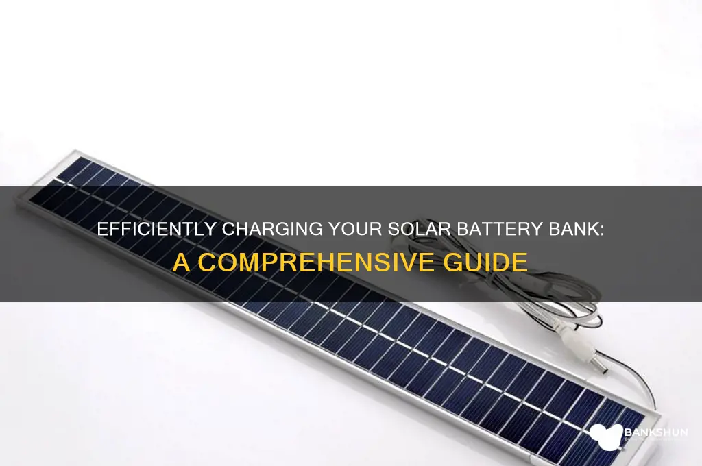 how to charge a solar battery bank