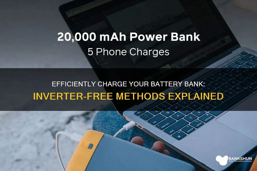 how to charge batery bank without invertor