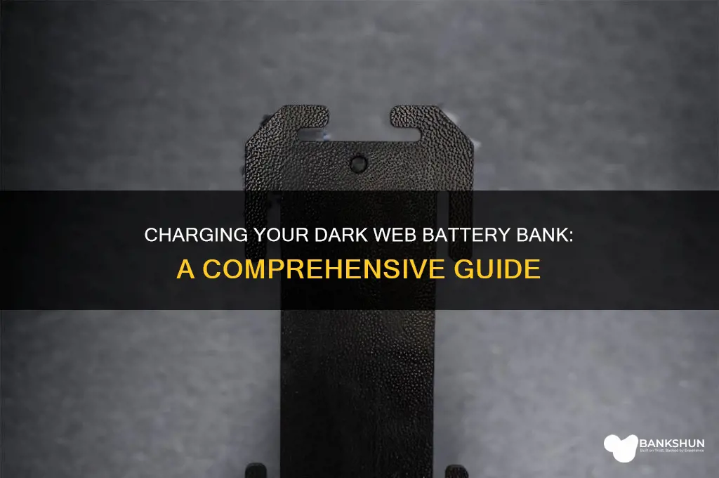 how to charge dark web battery bank
