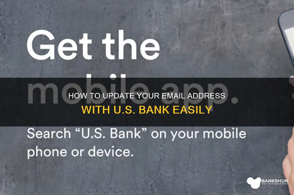 how to chnge email at us bank
