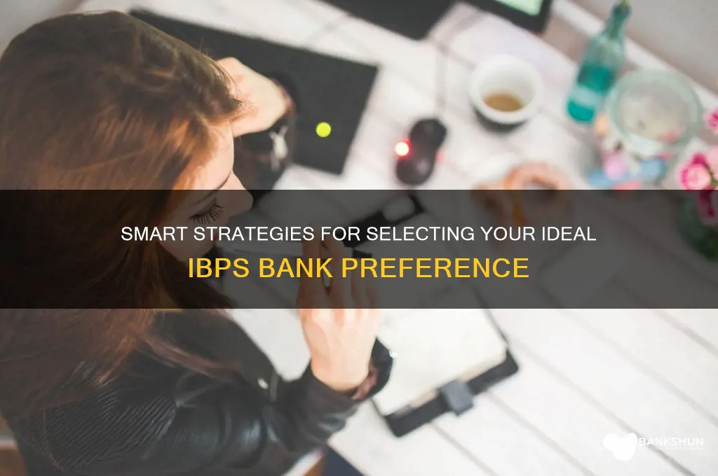how to choose bank preference in ibps