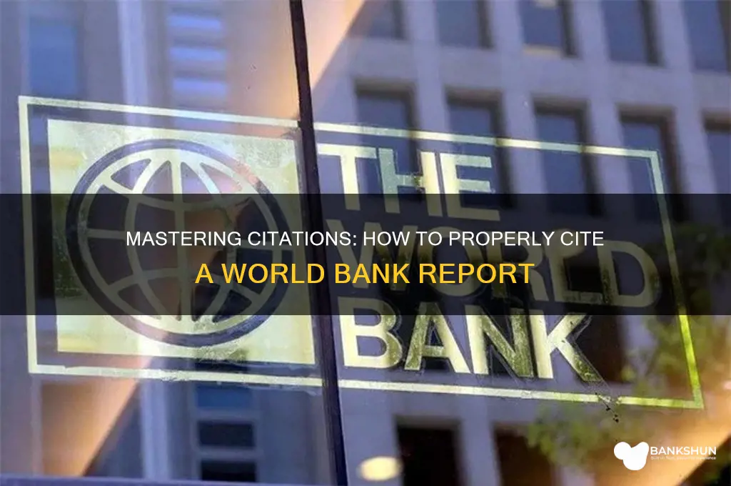 how to cite a world bank report