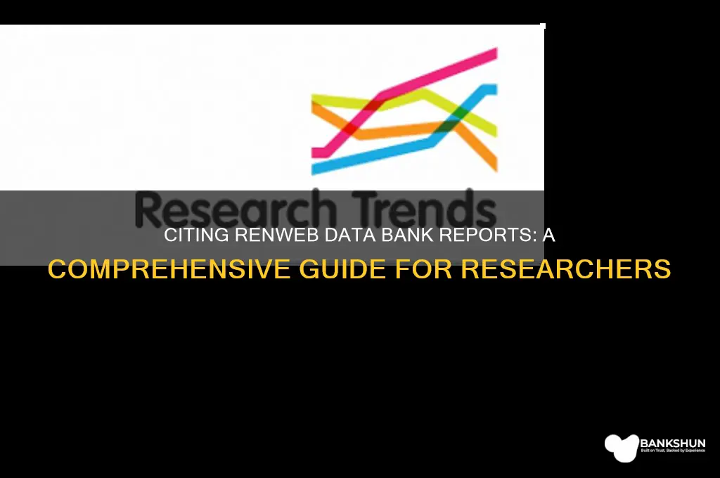 how to cite renweb data bank report