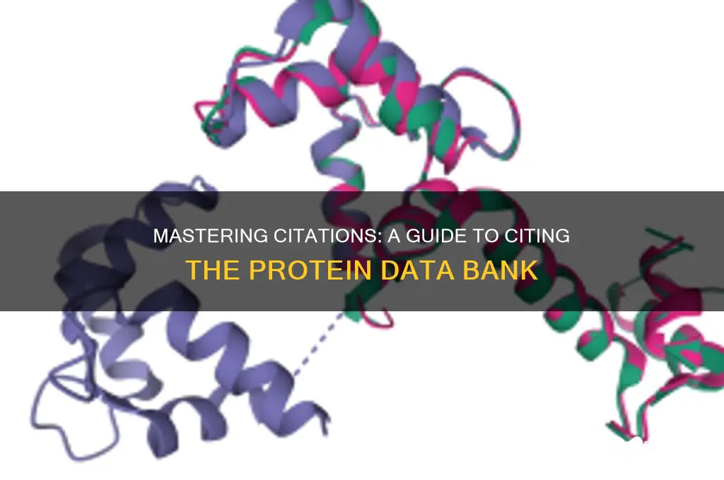 how to cite the protein data bank