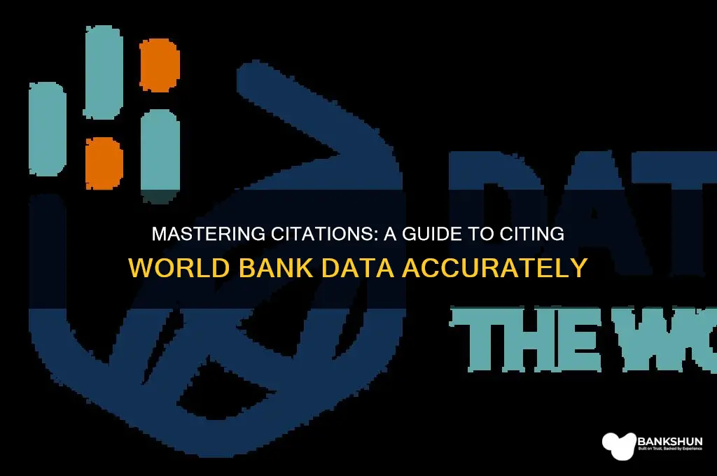 how to cite the world bank data