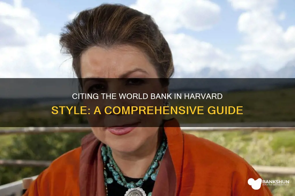 how to cite the world bank harvard