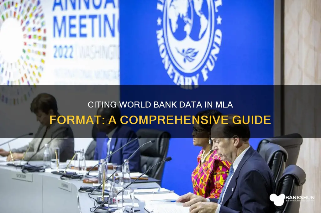 how to cite world bank data mla