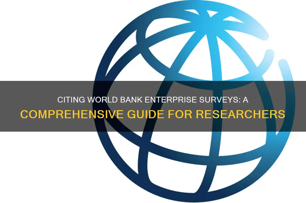 how to cite world bank enterprise survey