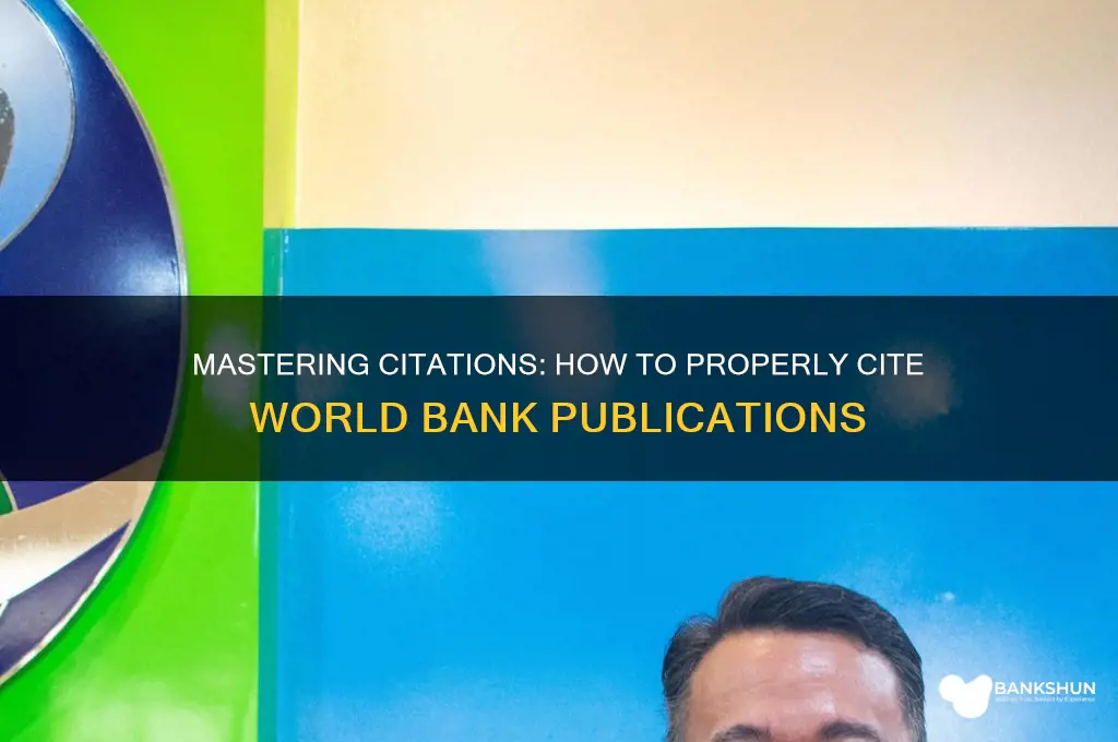 how to cite world bank publication place