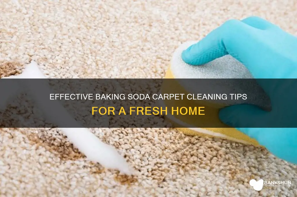 how to clean carpet with banking soda