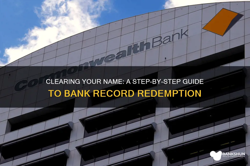how to clean my name from bank