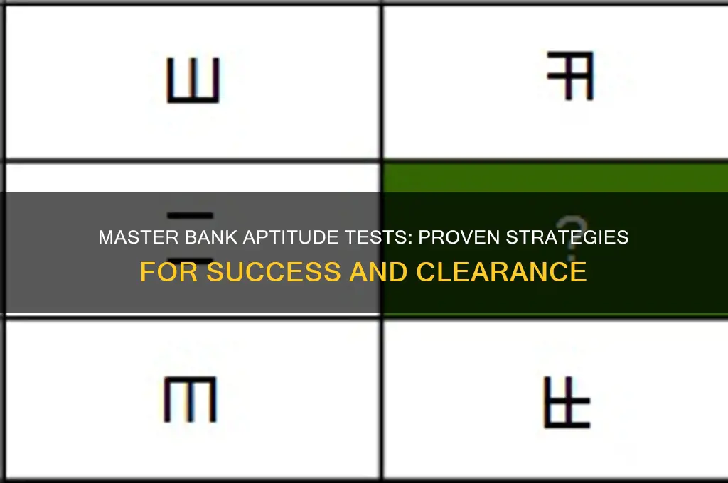 how to clear aptitude test in banks