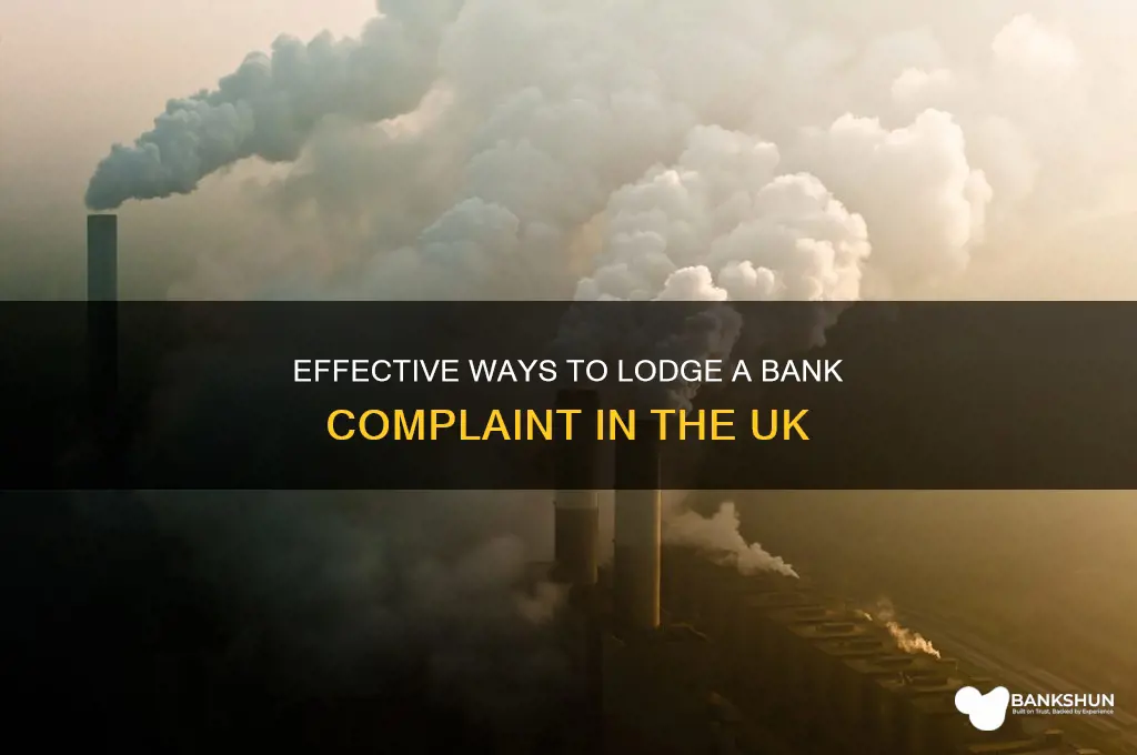 how to complain about a bank uk