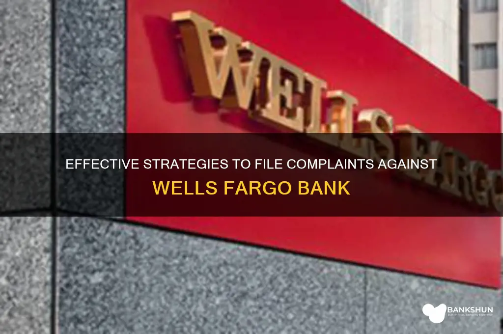 how to complain about wells fargo bank