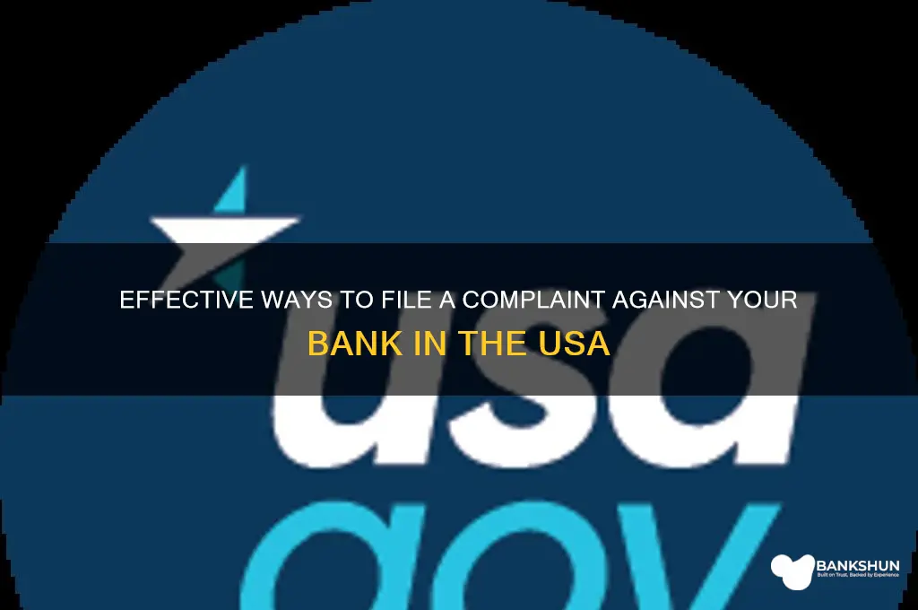 how to complain against bank in usa