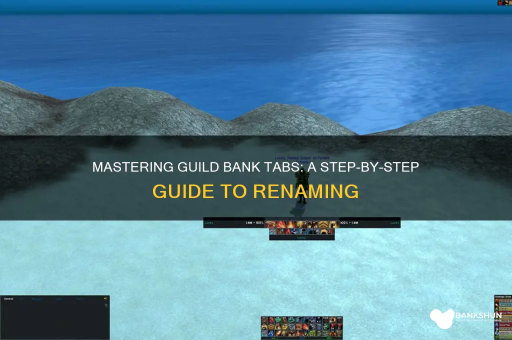 how to configure guild bank tab name
