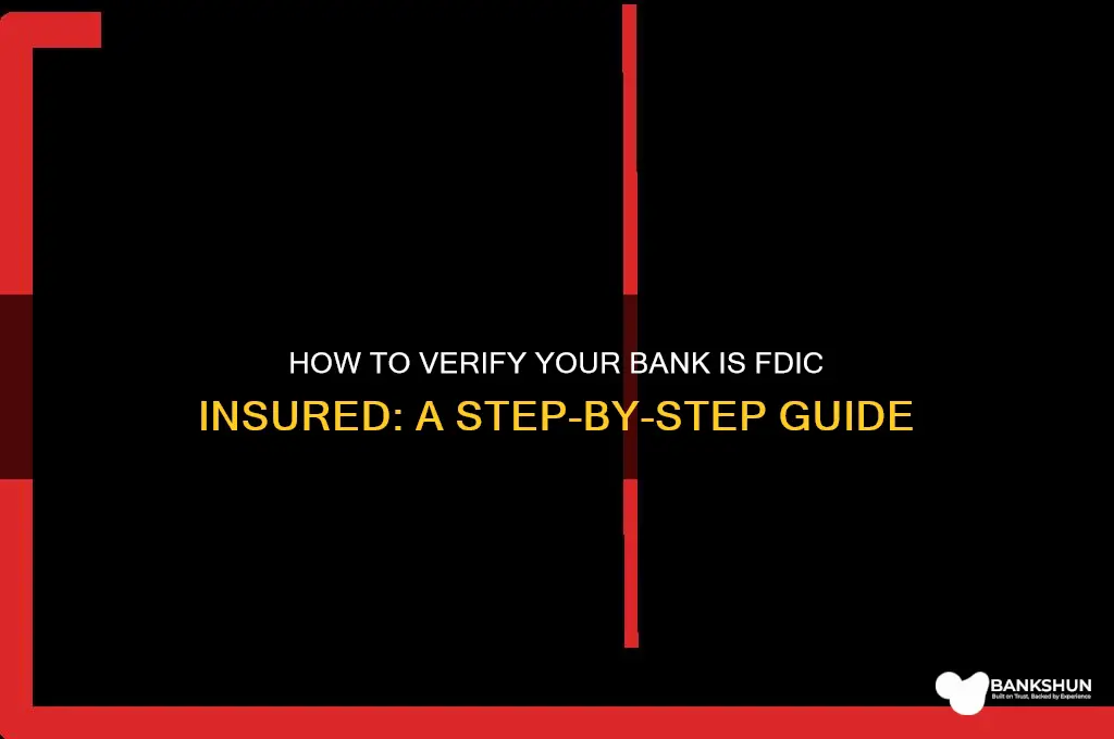 how to confirm bank is fdic insured