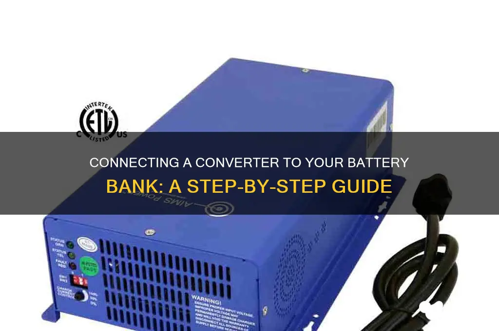 how to connect converter to battery bank