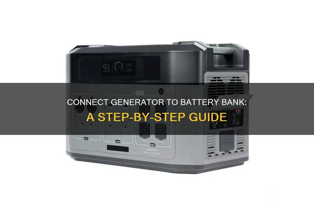 how to connect generator to battery bank