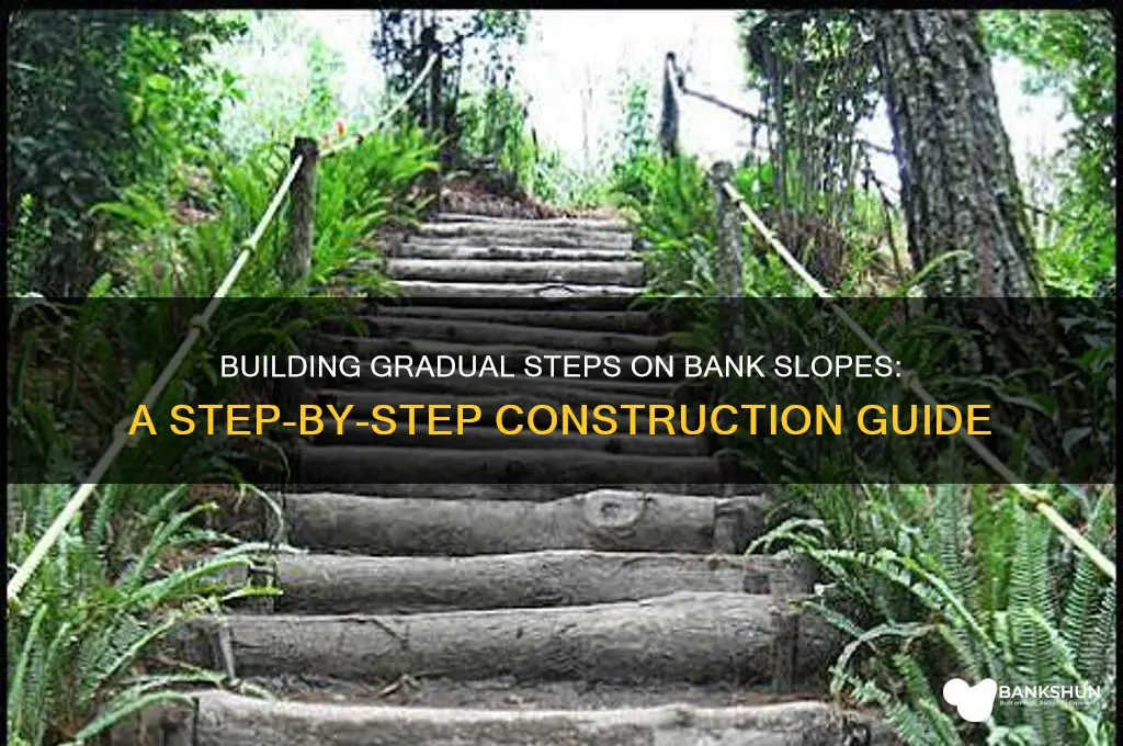 how to construct gradual steps on bank