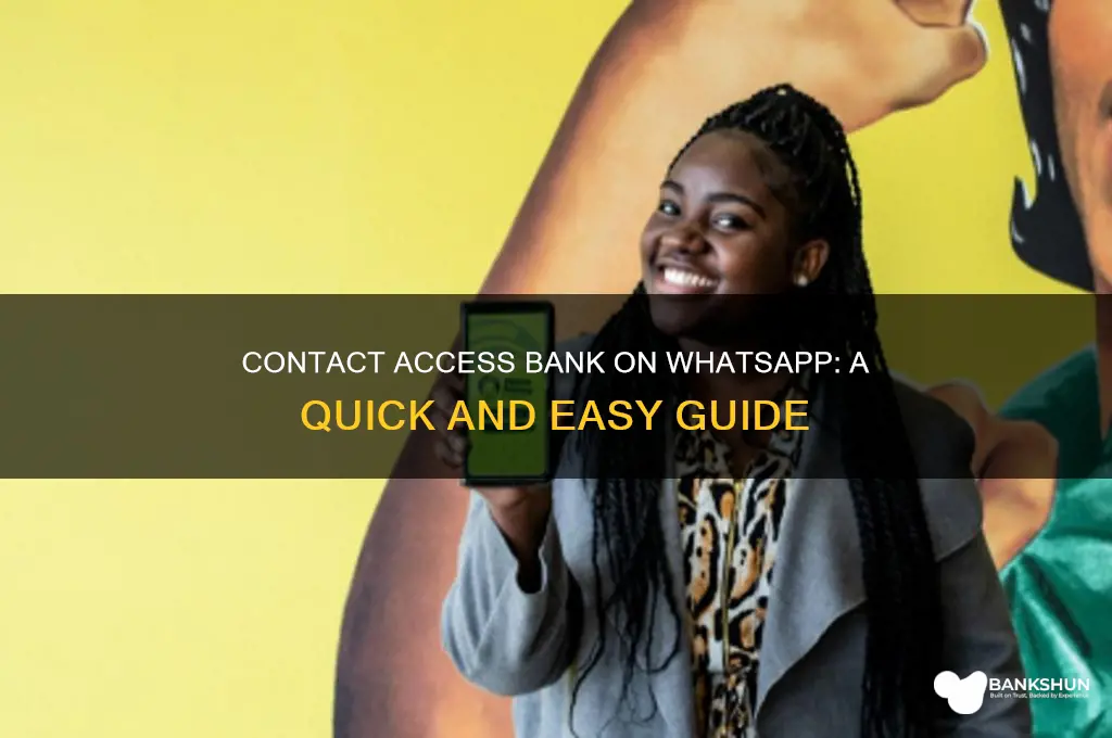 how to contact access bank on whatsapp