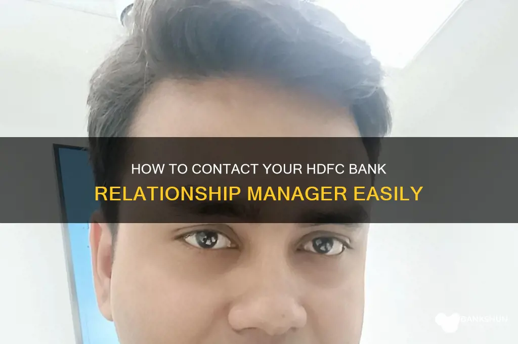 how to contact hdfc bank relationship manager