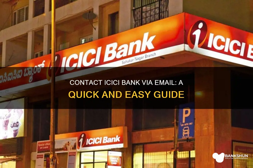 how to contact icici bank by email