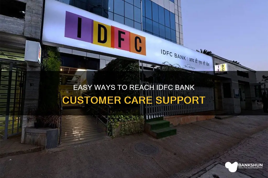 how to contact idfc bank customer care