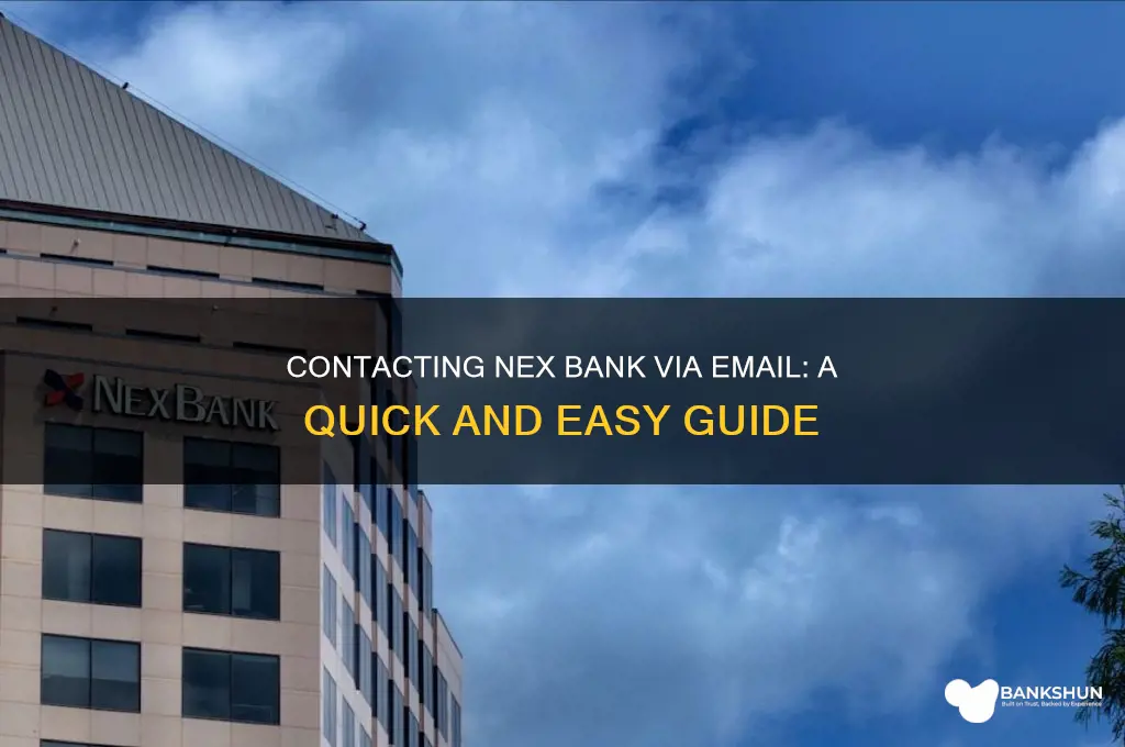how to contact nex bank via email