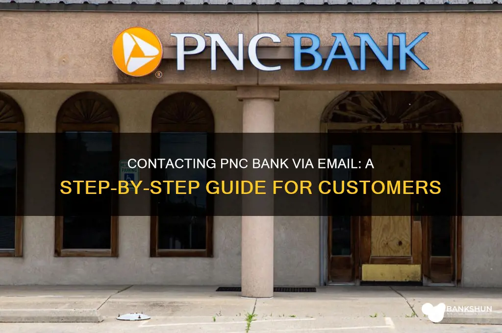 how to contact pnc bank by email