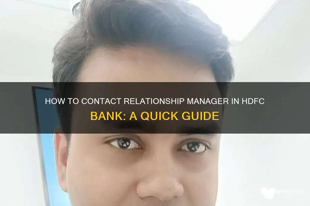 how to contact rm in hdfc bank