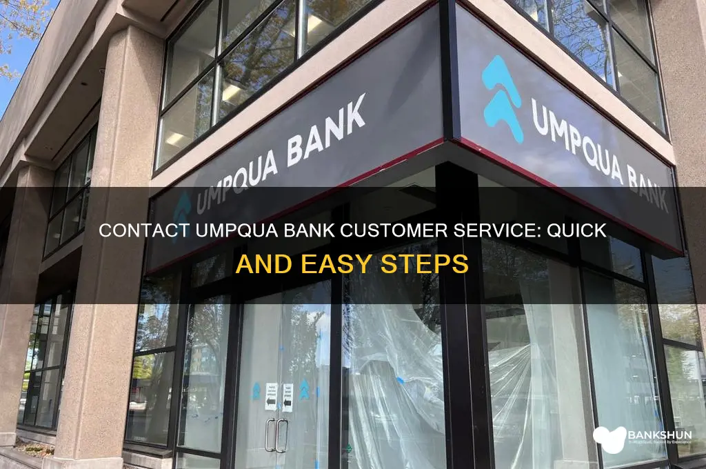 how to contact umpqua bank customer service